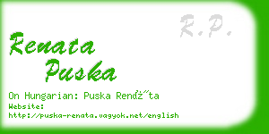 renata puska business card